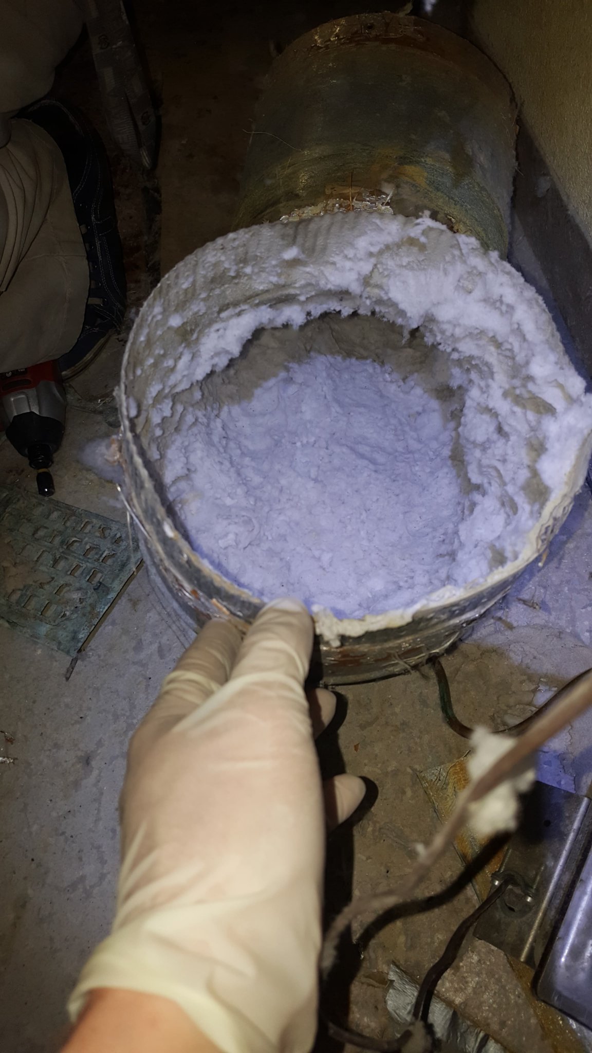 The Kind Of Clogged Duct We Were Hired To Fix