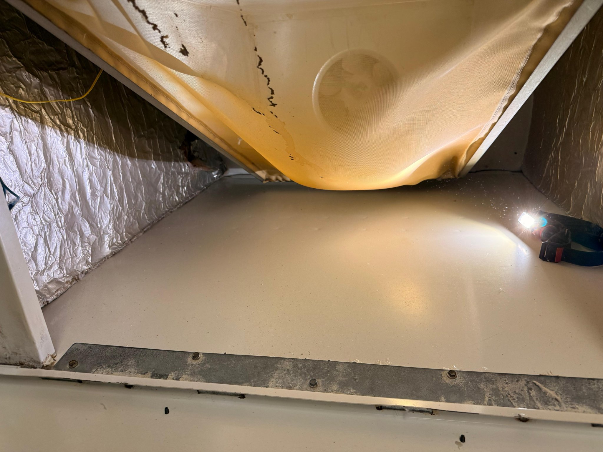Same commercial laundry machine cleaned out