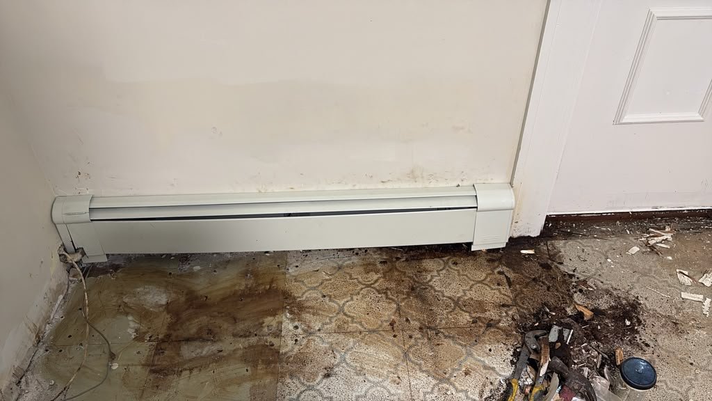 After — New Baseboard Installed