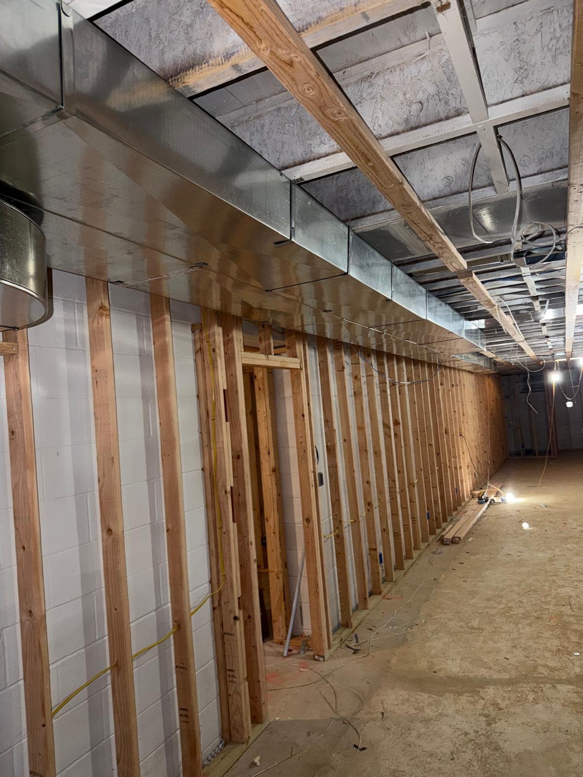 New ductwork installed in a flip house