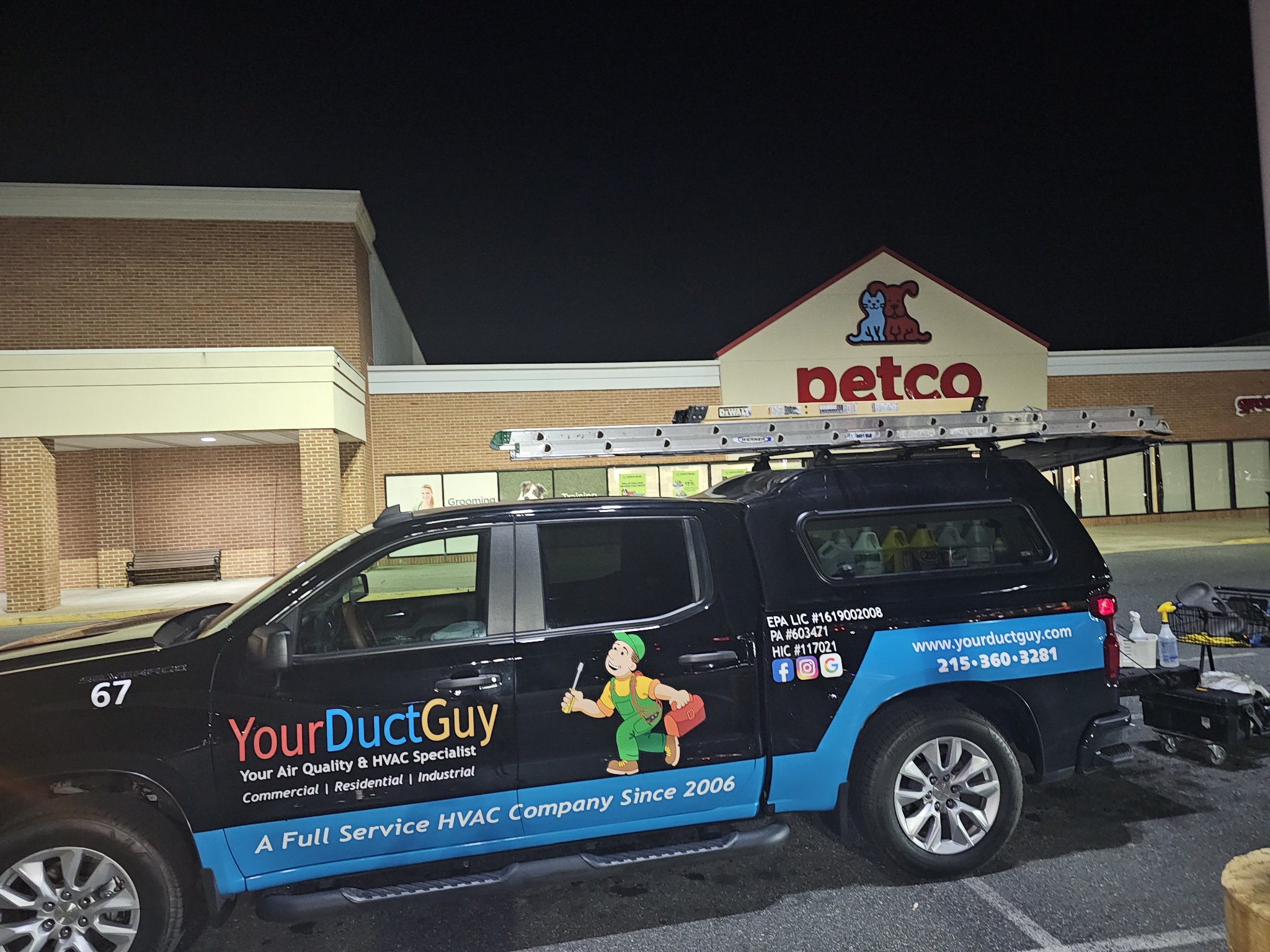 Your Duct Guy Truck At A Petco Store
